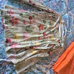 Floral Print Knit Top